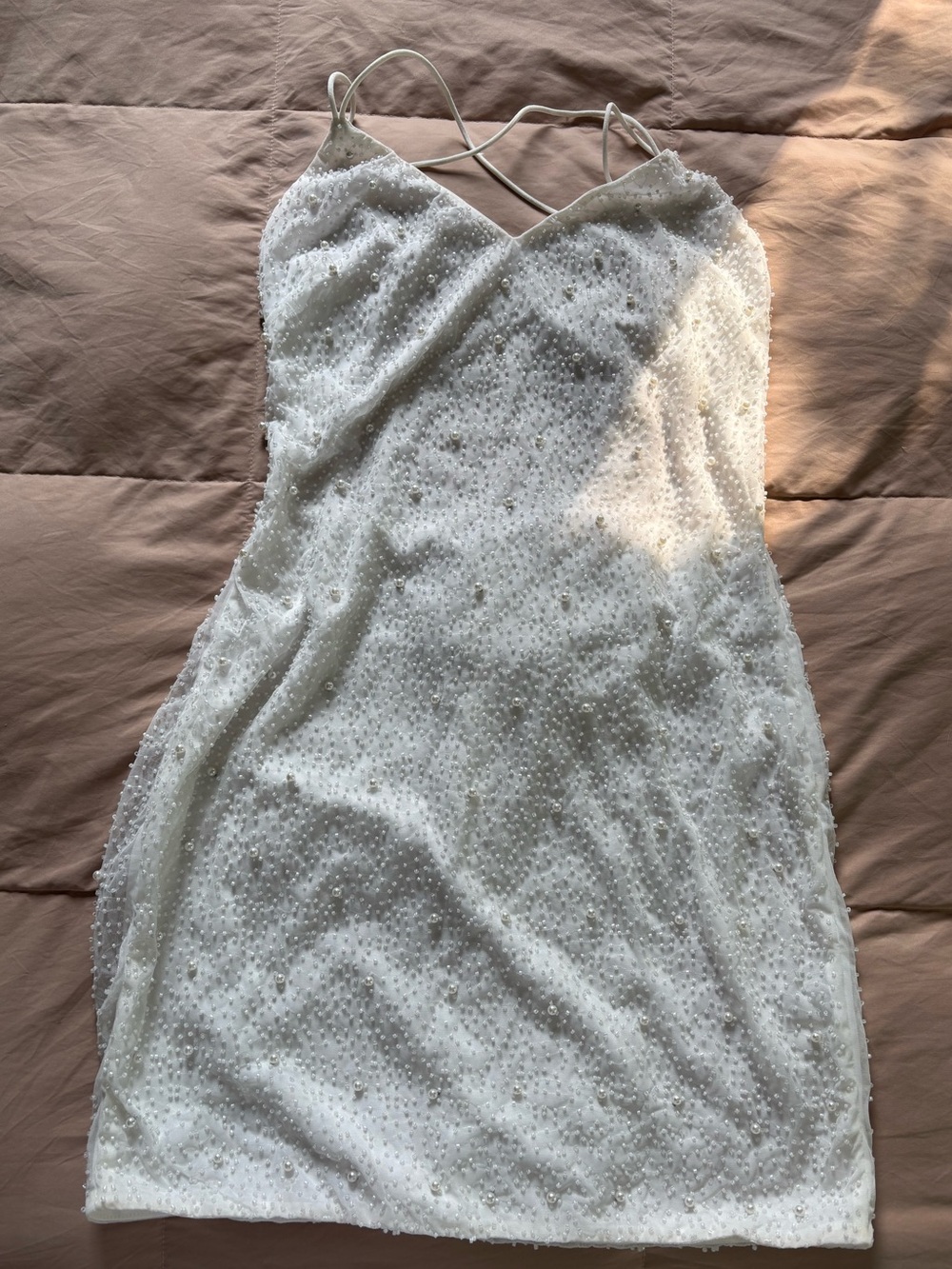 White Pearl MINI Dress